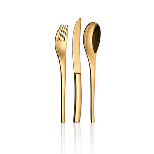 Jazz Pvd Gold 84 Parça 12 Kişilik Çatal Kaşık Bıçak Takımı