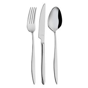 Elegant Krom 84 Parça 12 Kişilik Çatal Kaşık Bıçak Takımı