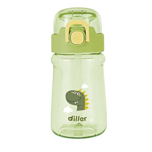 Tritan Pipetli Çocuk Matara Yeşil 550 Ml