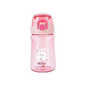 Tritan Pipetli Çocuk Matara Pembe 550 Ml