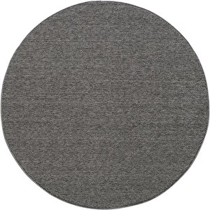 Yumuşak Bukleli Sisal Jüt Salon Oturma Odası Gri Renkli Yuvarlak Halı