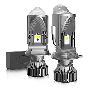 Led Far Ampulü Beyaz  H4 50w 12v-60v 22000lm Csp Chip Lens / Laam979-1