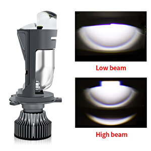 Led Far Ampulü Beyaz  H4 50w 12v-60v 22000lm Csp Chip Lens / Laam979-1