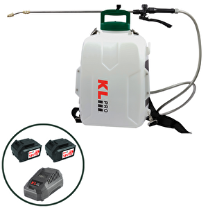 Klpro Klbp18-50 18v/5.0ah 12 Litre Çift Akülü Şarjlı İlaçlama Pompası Sırt Tipi