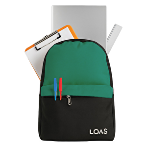 Loas L-edu22 Yeşil Renk Okul Çantası/sırt Çantası