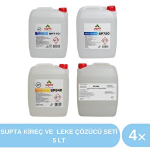 Supta Kireç Ve Leke Çözücü Seti 5 Lt