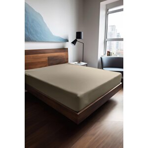 | Mix & Match | Plain | %100 Pamuklu Ranforce 160 X 200 Çift Kişilik Çarşaf 8201 Bej