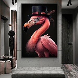 Pembe Flamingo Duvar Sanatı; Hazır Asmaya