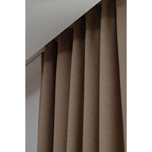 Olea | 140x270 Cm (2 Adet) Fon Perde 1060 Bej