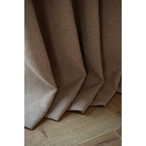 Olea | 140x270 Cm (2 Adet) Fon Perde 1060 Bej