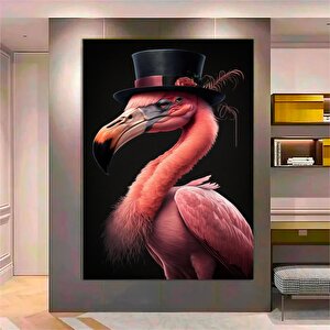 Pembe Flamingo Duvar Sanatı; Hazır Asmaya