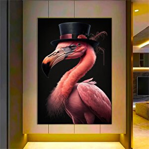 Pembe Flamingo Duvar Sanatı; Hazır Asmaya