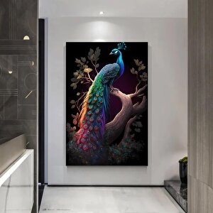 Dev Tavuskuşu Kanvas Tablo; Hayvan Poster 30x40 cm