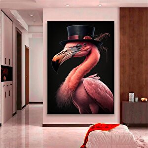 Pembe Flamingo Duvar Sanatı; Hazır Asmaya