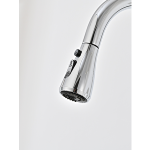 Durevo Spiralli Mutfak Evye Bataryası - Uzayan Sistem- Krom Renk