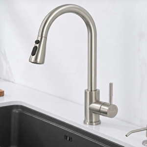 Durevo Spiralli Mutfak Evye Bataryası - Uzayan Sistem- Inox Renk Gümüş