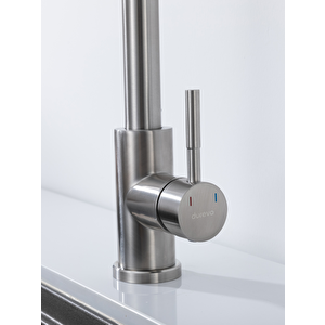Durevo Spiralli Mutfak Evye Bataryası - Uzayan Sistem- Inox Renk
