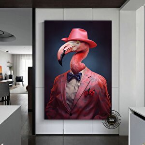 Flamingo Duvar Sanatı; Tropikal Dekor