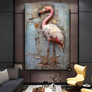 Flamingo Kanvas Tablosu; Pembe Flamingo Sanatı; Flamingo Dekoru