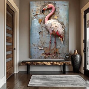 Flamingo Kanvas Tablosu; Pembe Flamingo Sanatı; Flamingo Dekoru