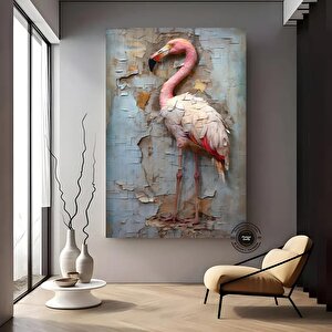Flamingo Kanvas Tablosu; Pembe Flamingo Sanatı; Flamingo Dekoru