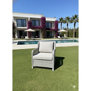 Ayaz 7 Kişilik Rattan Bahçe Oturma Grubu – 3+1+1 Koltuk, Cam Masa Ve 2 Puf Hediyeli Salincakli