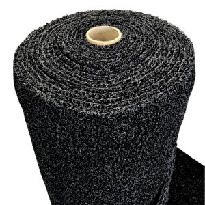 Kıvırcık Kapı Önü Dış Mekan Paspas / Kalınlık : 14 Mm. / En : 1.20 M. - Boy : 1 Metre / Siyah