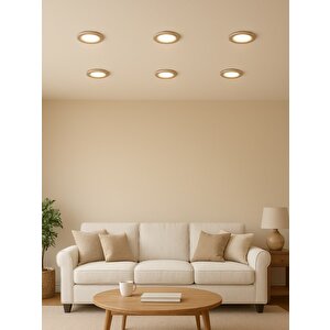 Huzur Elektrik Akik 7w 450lm 3200k Krom Kasa Günışığı Spot Lamba Ct-5252-g