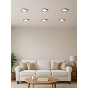 Huzur Elektrik Akik 7w 500lm 6400k Krom Kasa Beyaz Işık Spot Lamba Ct-5252-b