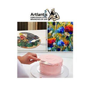 Plastik Spatül 5 Li Set Resim Ve Heykel Plastik Spatula Esnek Plastik Palet Bıçağı 2 Paket