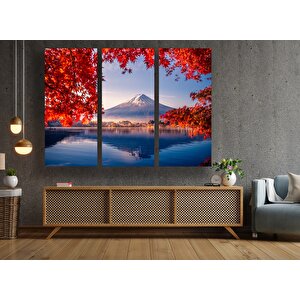 Japon Kanvas Tablo – Kiraz Çiçeği Dekoru; Ağaç Baskılı Japon Posteri; Asya Temalı Hediye; Sakura Man 150x290 cm