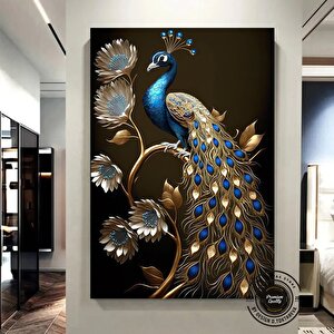 Altın Tavuskuşu Kanvas Tablosu – Ağaçta Altın Tavuskuşu, Asmaya Hazır