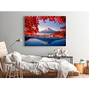 Japon Kanvas Tablo – Kiraz Çiçeği Dekoru; Ağaç Baskılı Japon Posteri; Asya Temalı Hediye; Sakura Man 90x150 cm