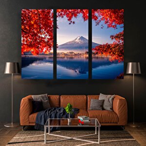 Japon Kanvas Tablo – Kiraz Çiçeği Dekoru; Ağaç Baskılı Japon Posteri; Asya Temalı Hediye; Sakura Man