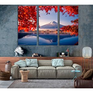 Japon Kanvas Tablo – Kiraz Çiçeği Dekoru; Ağaç Baskılı Japon Posteri; Asya Temalı Hediye; Sakura Man