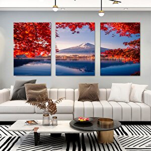 Japon Kanvas Tablo – Kiraz Çiçeği Dekoru; Ağaç Baskılı Japon Posteri; Asya Temalı Hediye; Sakura Man 120x180 cm