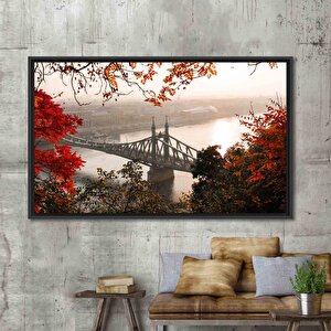 Kırmızı Ağaç Manzarası, Deniz Manzarası, Şehir Ve Nehir Duvar Dekoru