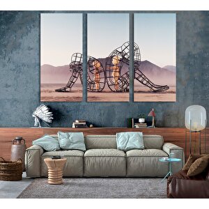 Sırt Sıra Çeviren İki Kişi Kanvas; İç Çocuk Temalı Duvar Sanatı; Asmaya Hazır