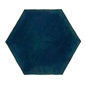 Antic Hexagon 15x17 / 6"  Navy Glossy Duvar Karosu