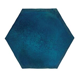 Antic Hexagon 15x17 / 6"  Navy Glossy Duvar Karosu