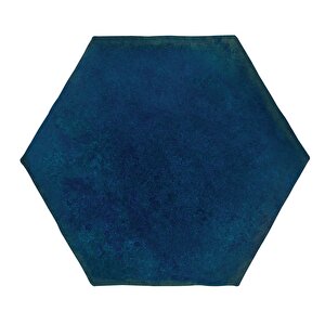 Antic Hexagon 15x17 / 6"  Navy Glossy Duvar Karosu
