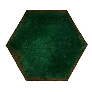 Antic Hexagon 15x17 / 6"  Moss Glossy Duvar Karosu