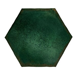 Antic Hexagon 15x17 / 6"  Moss Glossy Duvar Karosu