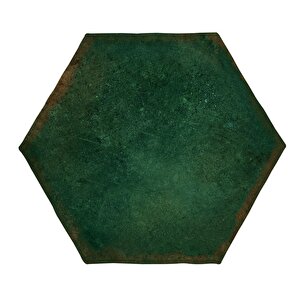 Antic Hexagon 15x17 / 6"  Moss Glossy Duvar Karosu