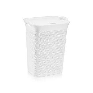 Sy-4630 Plastik Safir Kirli Çamaşır Sepeti 55 Lt Beyaz