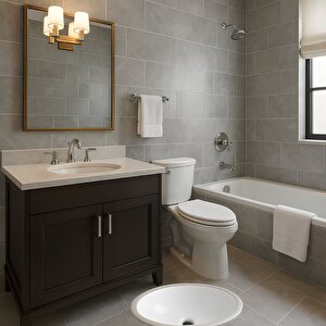 Hilton Oval Tezgah Altı Lavabo 37x47 Cm 5017