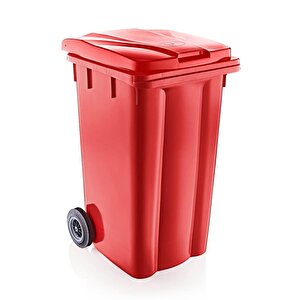 Omnipazar Sy-6510 Tekerlekli Kapaklı Plastik Çöp Konteyneri 240 Lt