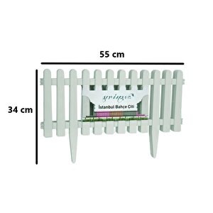 So-ibc1 Eko İstanbul Bahçe Çiti 4'lü Set 55x34 Cm Kirli Beyaz