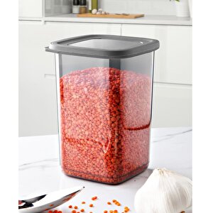 Omnipazar Sy-2735 Fresca Kare Erzak Saklama Kabı Silikon Kapak 3'lü Set