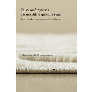 Yuvarlak Halı Yumuşak Bukle Tabanlı Modern Kabartmalı 3d Labirent Desenli Krem Gri Renkli Halı